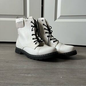 Arizona Jean Company White Combat Boots
